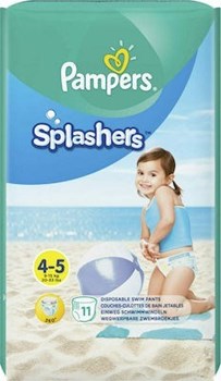 PAMPERS SPLASHERS COUCHES-CULOTTES DE BAIN JETABLE BABY SHARK TAILLE 4-5 (9KG-15KG) 11