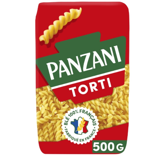 Pâtes torti PANZANI — le paquet de 500g — Lot de 3