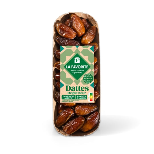 Dattes Deglet Nour LA FAVORITE — la barquette de 250g — Lot de 3
