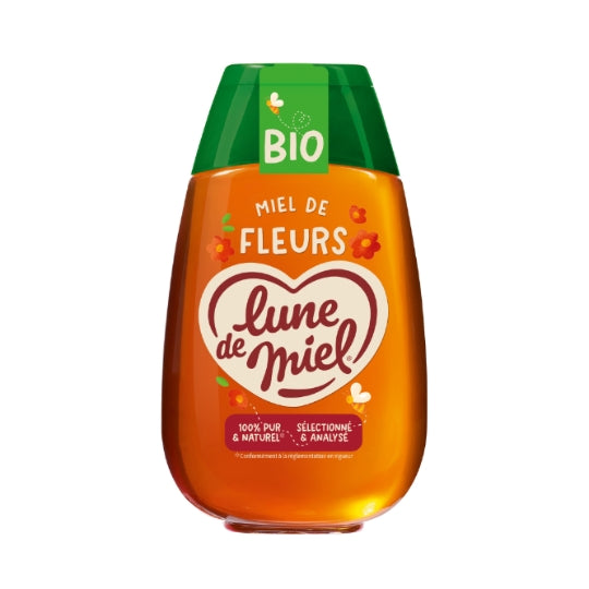 Miel De Fleurs Liquide Bio LUNE DE MIEL — le flacon de 500g — Lot de 3