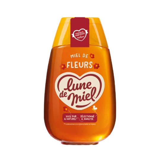 Miel De Fleurs Liquide LUNE DE MIEL — le flacon de 500 g — Lot de 3