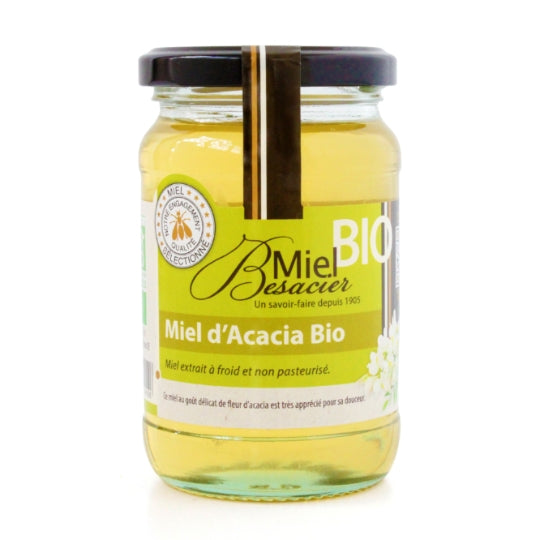 Miel d'Acacia Bio MIEL BESACIER — le pot de 350g — Lot de 3