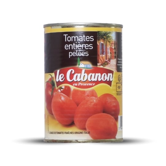 Tomates entières pelées LE CABANON — la boite de 238 g net égoutté — Lot de 3