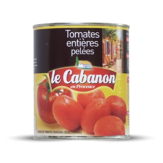 Tomates entières pelées LE CABANON — la boite de 476 g net égoutté — Lot de 3