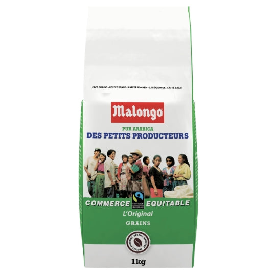 Café en Grains 100% Arabica MALONGO — le paquet de 1kg — Lot de 3