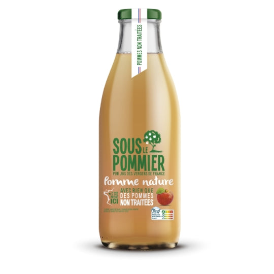 Jus de Pommes Non Traitées SOUS LE POMMIER — la bouteille de 1 L — Lot de 3
