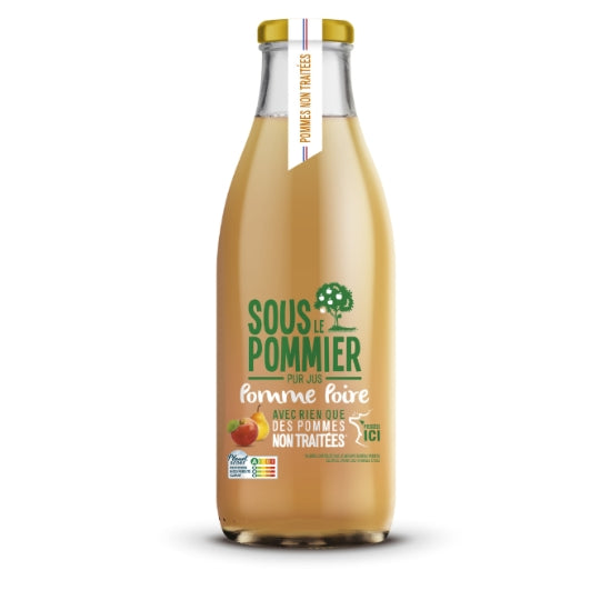 Jus de Fruits Pomme Poire SOUS LE POMMIER — la bouteille de 1 L — Lot de 3