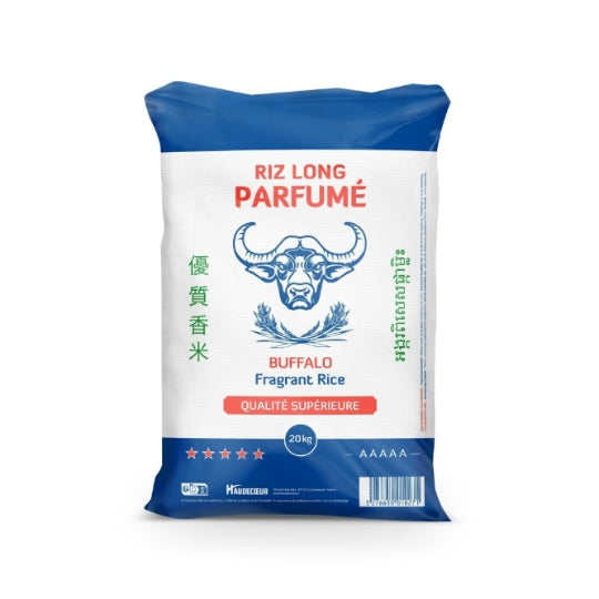 Riz Long Parfumé Buffalo RIZ DU MONDE — le paquet de 20kg — Lot de 3