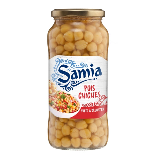 Pois Chiches SAMIA — le bocal de 400 g net égoutté — Lot de 3