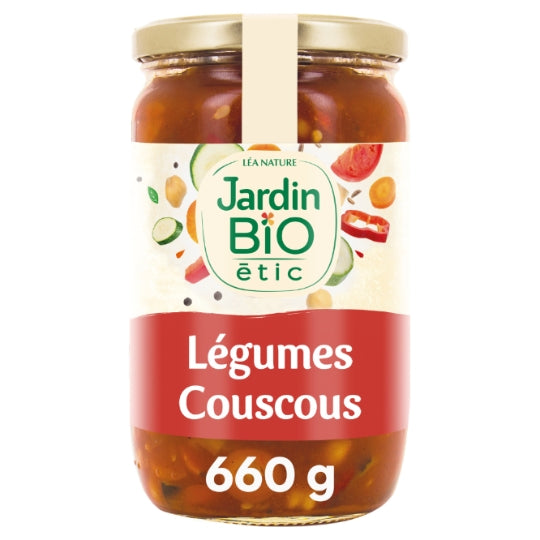 Légumes pour couscous Bio JARDIN BIO ETIC — le bocal de 660g — Lot de 3