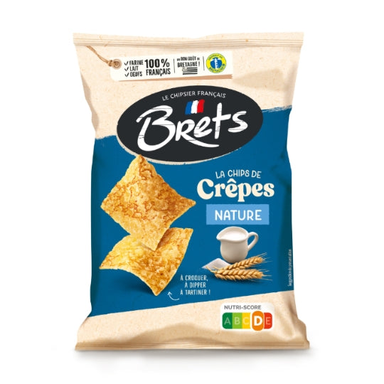 Chips De Crêpes Nature BRETS — le sachet de 100g — Lot de 3