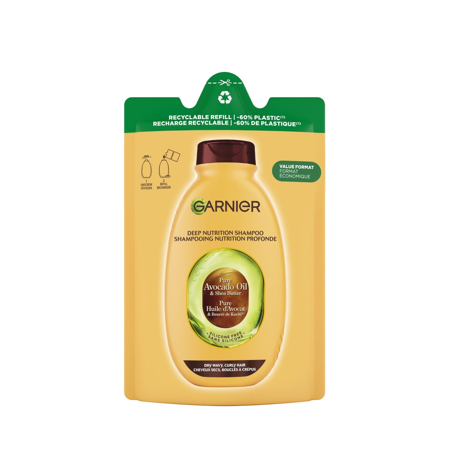 Shampooing Huile d'Avocat et Beurre de Karité Ultra Doux GARNIER