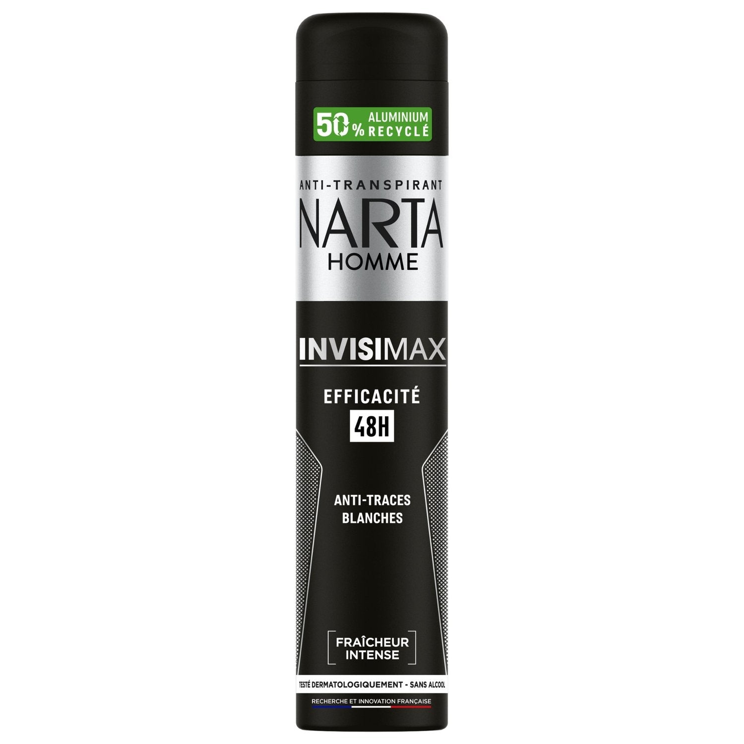 Déodorant spray homme Anti-traces Invisimax Fraîcheur intense NARTA HOMME - Blaiche