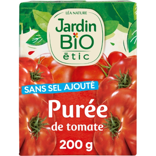 Purée de tomates Bio JARDIN BIO ETIC — la brique de 200g — Lot de 3