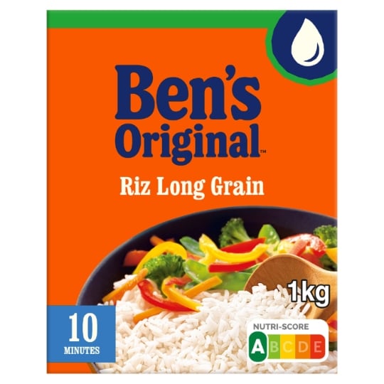 Riz Long BEN'S ORIGINAL — la boite de 1kg — Lot de 3