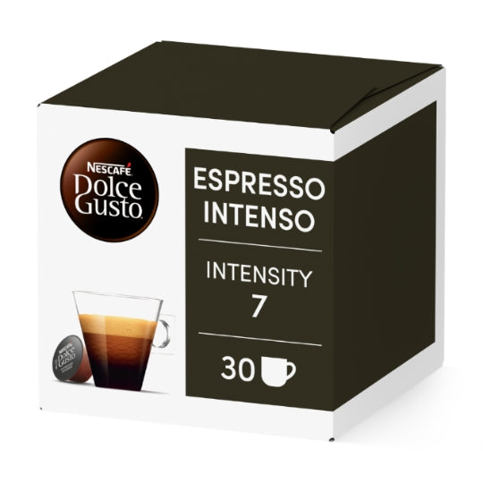 Café Capsules Espresso Intenso Intensité 7 Compatible Dolce Gusto NESCAFE DOLCE GUSTO — la boîte de 30 capsules — Lot de 3