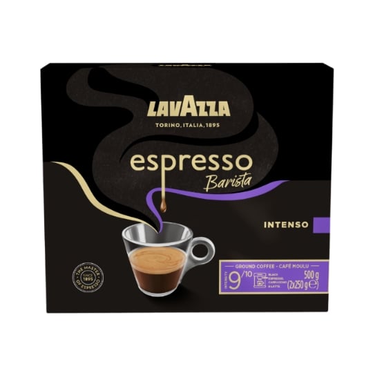 Café Moulu Espresso Barista Intenso Intensité 9 LAVAZZA — Les 2 Paquets De 250G — Lot de 3