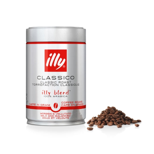 Café en Grains Classico 100% Arabica ILLY — la boite de 250 g — Lot de 3