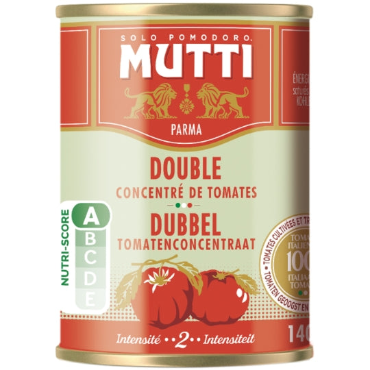 Double concentré de tomates MUTTI — la boite de 140g — Lot de 3
