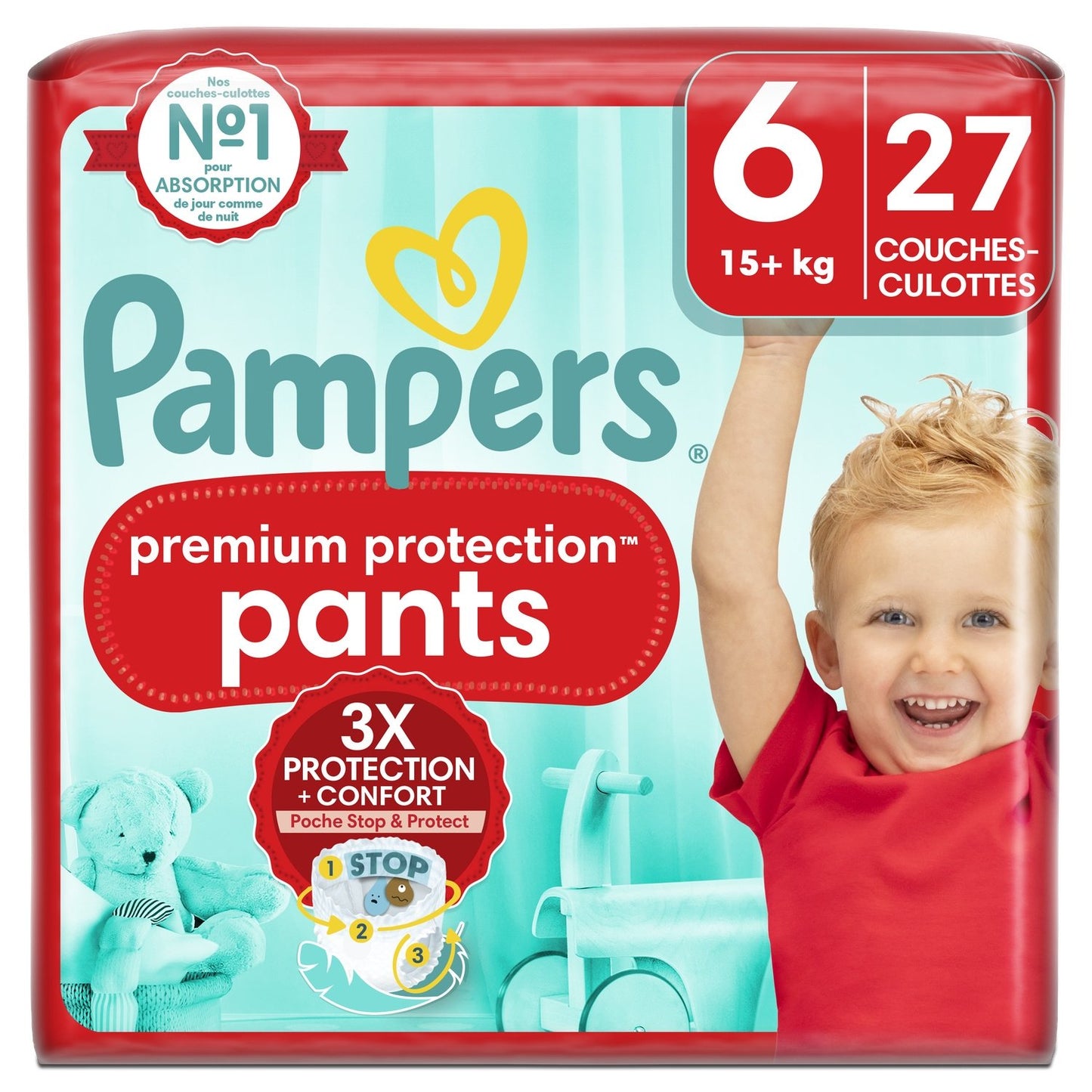 Couches-Culottes Taille 6 15kg+ Premium Protection Pants PAMPERS