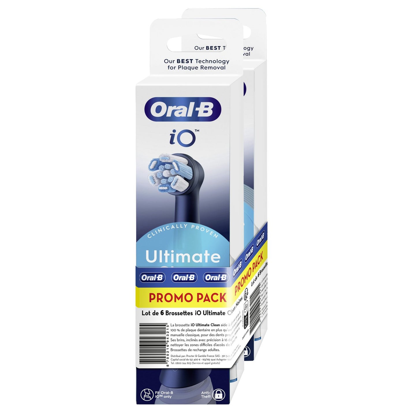 Brossettes à dents Ultimate Clean Noir ORAL-B