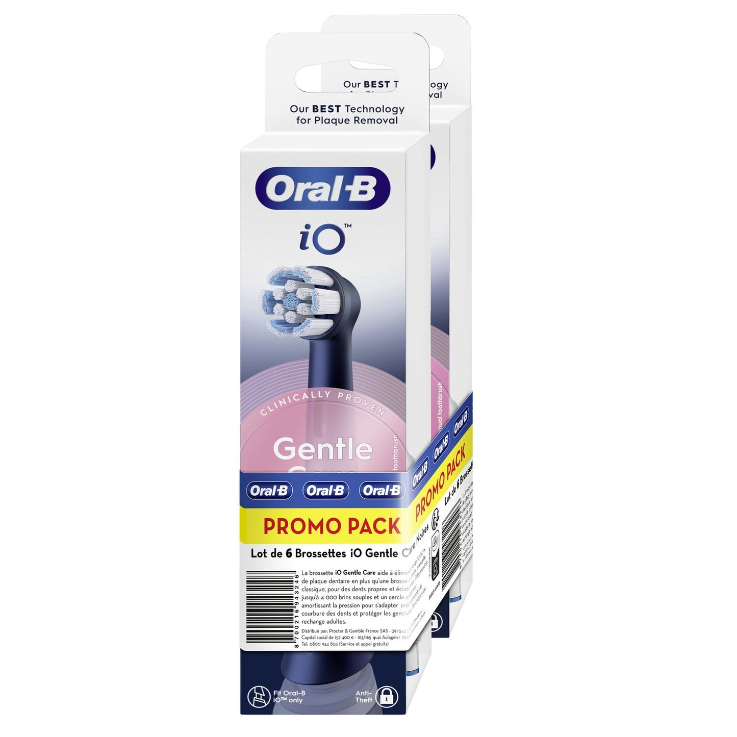 Brossettes à dents Gentle Care Noir ORAL-B