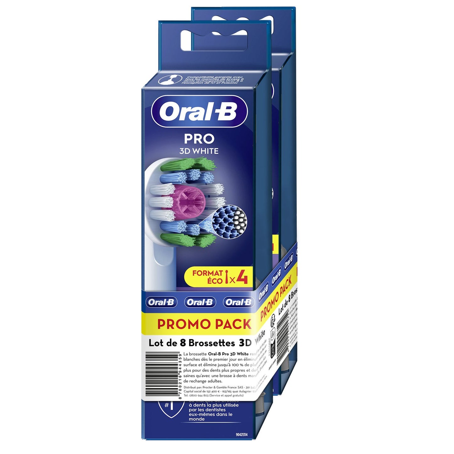Brossettes à Dents Pro 3D White ORAL-B
