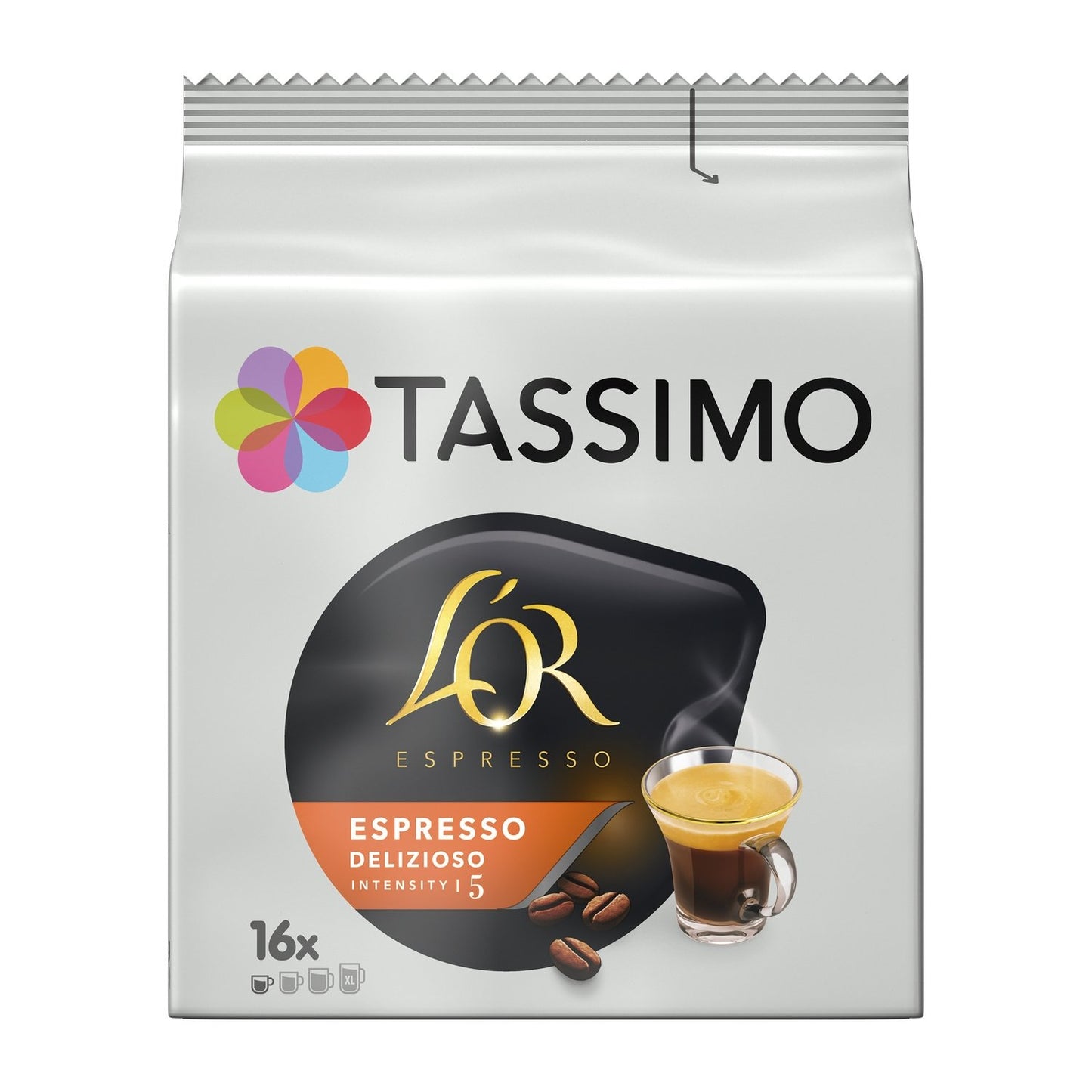 Café Dosettes Espresso Delizioso Intensité 5 Compatible Tassimo TASSIMO