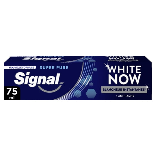 Dentifrice Super Pure White Now SIGNAL — le tube de 75mL — Lot de 3
