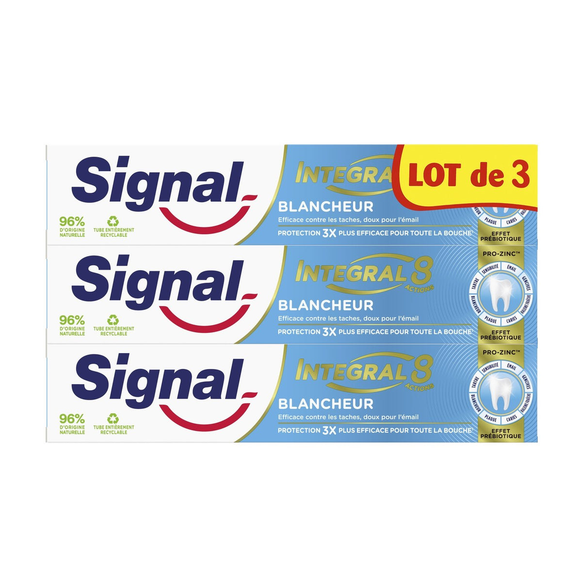 Dentifrice Integral 8 Blancheur Effet Prébiotique SIGNAL