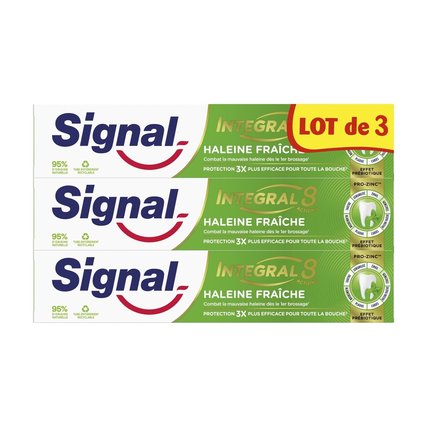 Dentifrice Integral 8 Haleine Fraîche Prébiotique SIGNAL