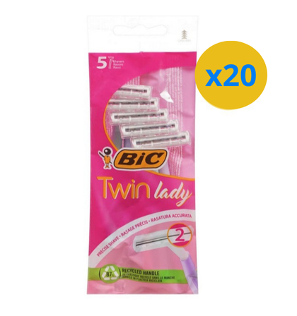 6 х BIC RASOIR TWIN LADY 2 LAMES SENSITIVE 5PCS