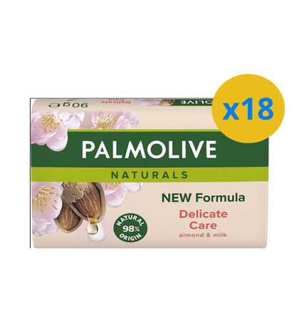 6 X PALMOLIVE SAVON LAIT D'AMANDE 90G