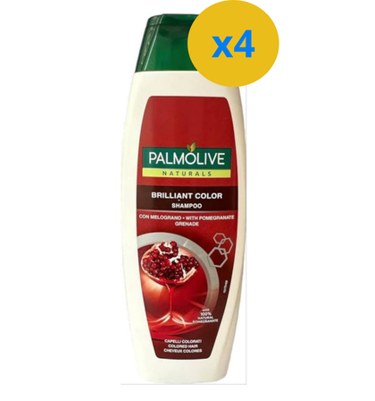 4 X SHAMPOOING PALMOLIVE BRILLANT COLOR GRENADE 350ML