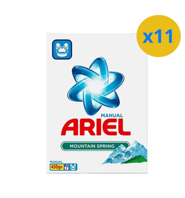 ARIEL POUDRE 4 LAVAGES MANUEL MOUNTAIN SPRING 450G