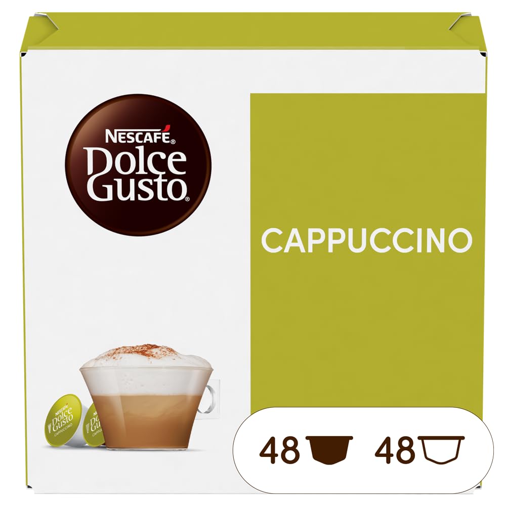 Nescafé Dolce Gusto Cappuccino - 96 Capsules (Pack de 6 boîtes x 16) - Blaiche