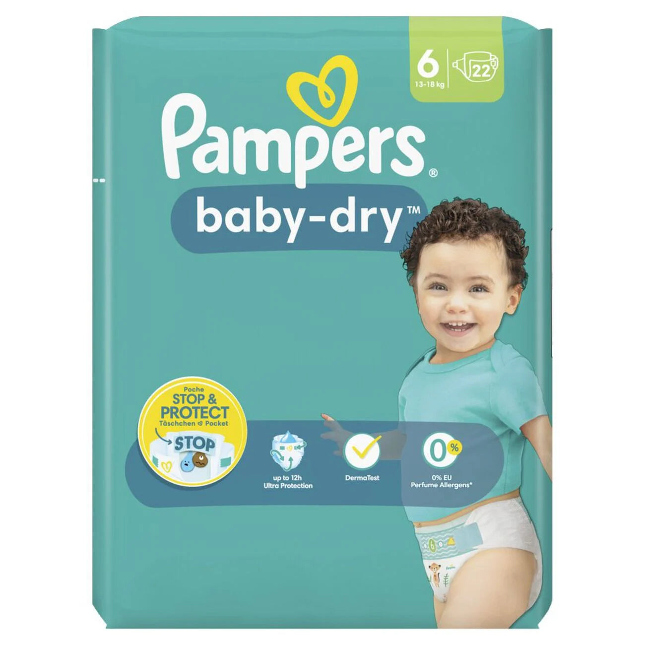 PAMPERS COUCHE BABY-DRY PANTS TAILLE 3 (6-11KG) 32 COUCHES