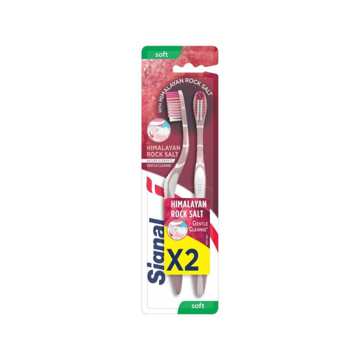 SIGNAL BROSSE A DENTS DUOSOIN DOUCEUR SEL ROSE HIMALAYA ( NATURE ELEMENT) SOUPLE