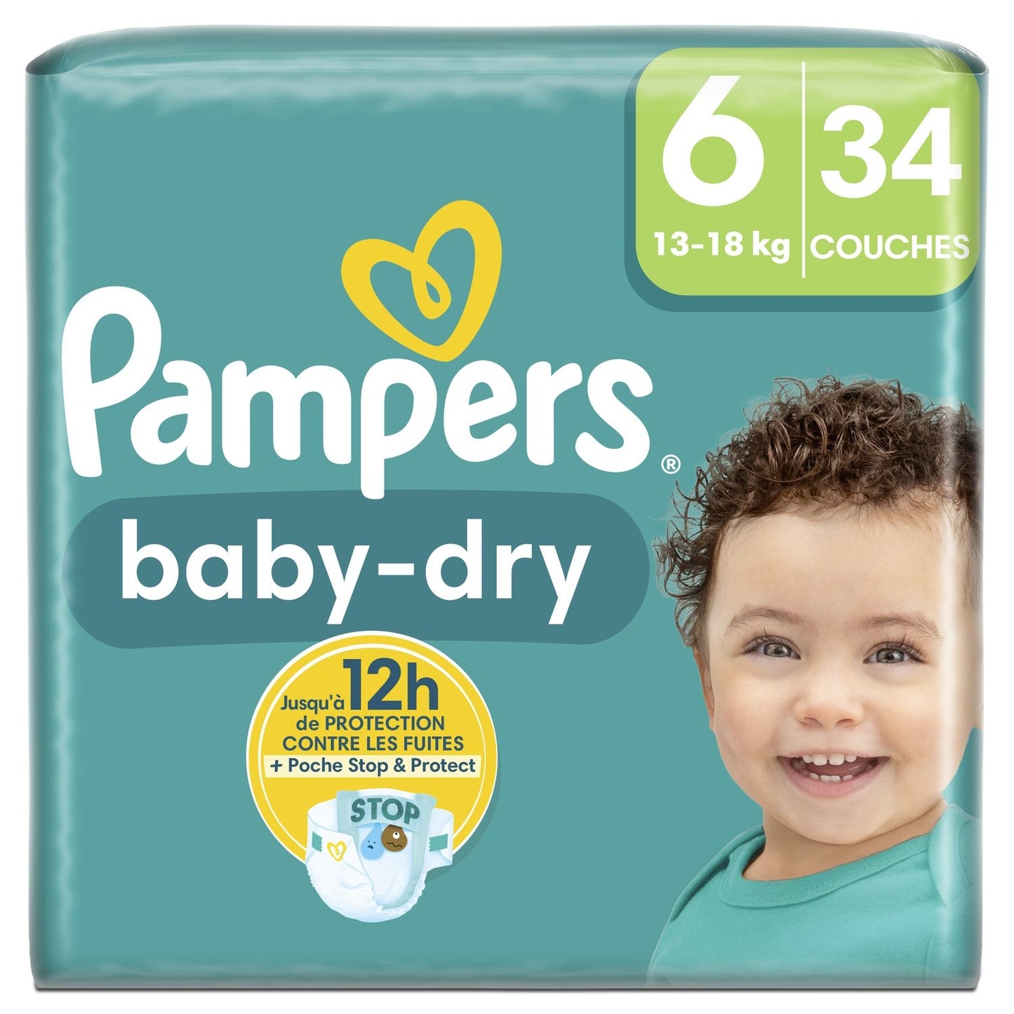 Couches Bébé Taille 6 13-18Kg Giga Baby-Dry PAMPERS