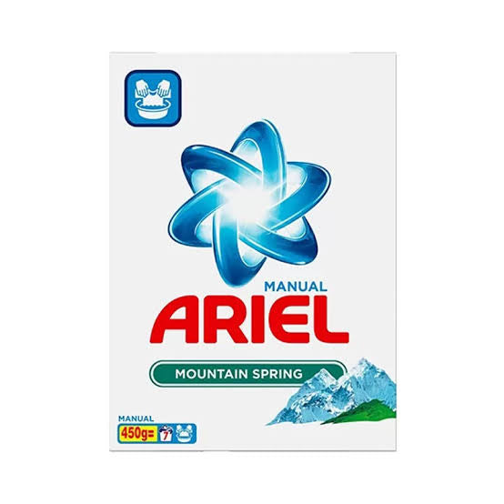 ARIEL POUDRE 4 LAVAGES MANUEL MOUNTAIN SPRING 450G