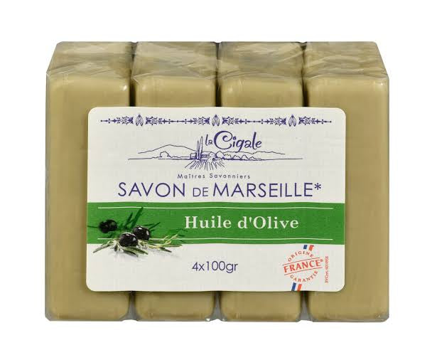 LA CIGALE SAVON DE MARSEILLE OLIVES (4x100G) FR