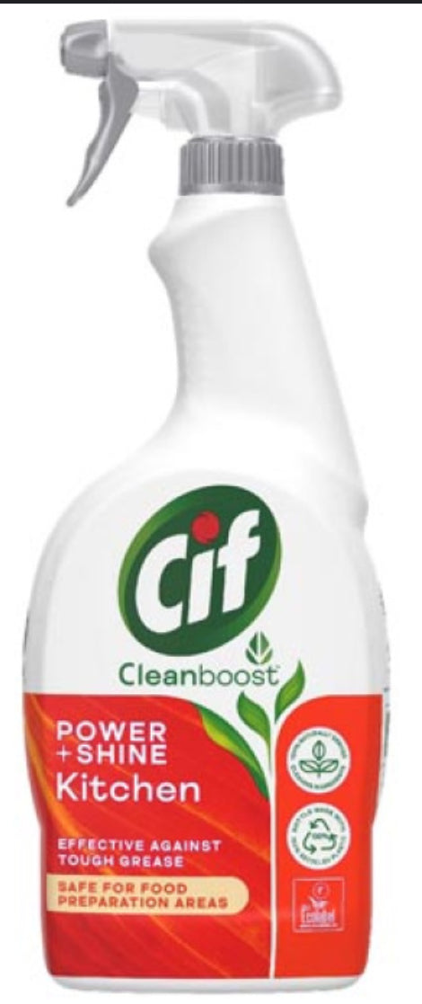 CIF NETTOYANT MÉNAGER CLEAN BOOST CUISINE ET SALLE DE BAIN 5 EN 1 750 ML