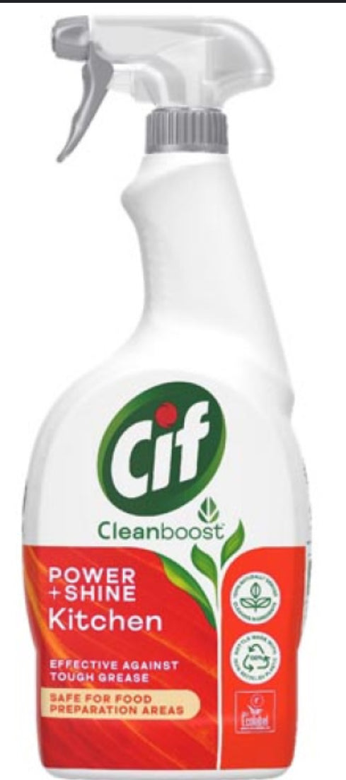 CIF NETTOYANT MÉNAGER CLEAN BOOST CUISINE ET SALLE DE BAIN PAMPLEMOUSSE 750 ML