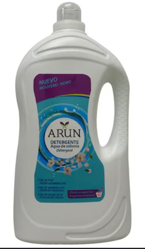 ARUN LESSIVE LIQUIDE 60 DOSES EAU DE COLOGNE 4.020L