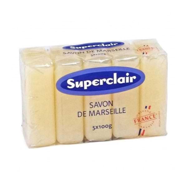 SUPERCLAIR SAVON DE MARSEILLE (5x100G) FR
