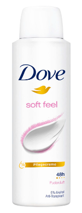 DOVE DEODORANT TOUCHER DOUX 0 % ALC 48H 150ML