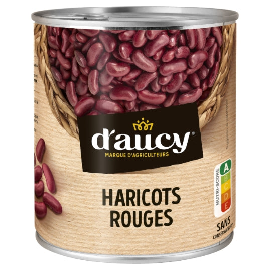 Haricots rouges D'AUCY — La boîte de 500 g — Lot de 3