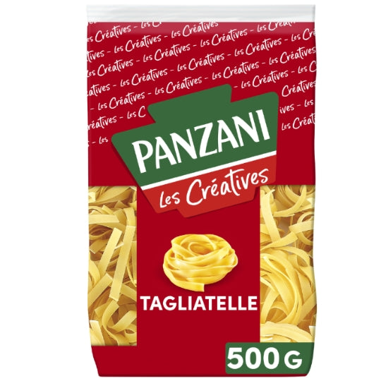 Pâtes tagliatelle les créatives PANZANI — le paquet de 500g — Lot de 3
