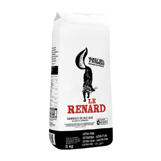 Semoule Extra-Fine LE RENARD — le sac de 5 kg — Lot de 3
