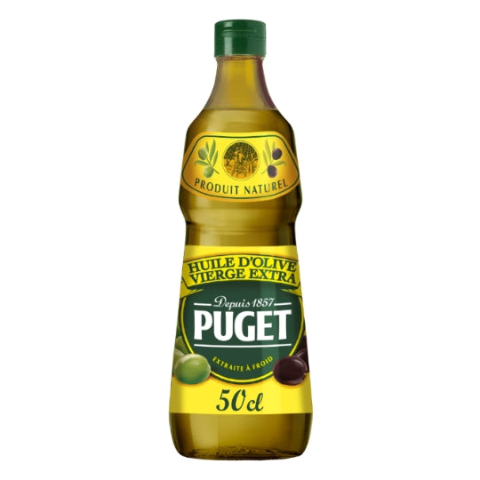 Huile D'Olive Vierge Extra PUGET — la bouteille de 50cl — Lot de 3